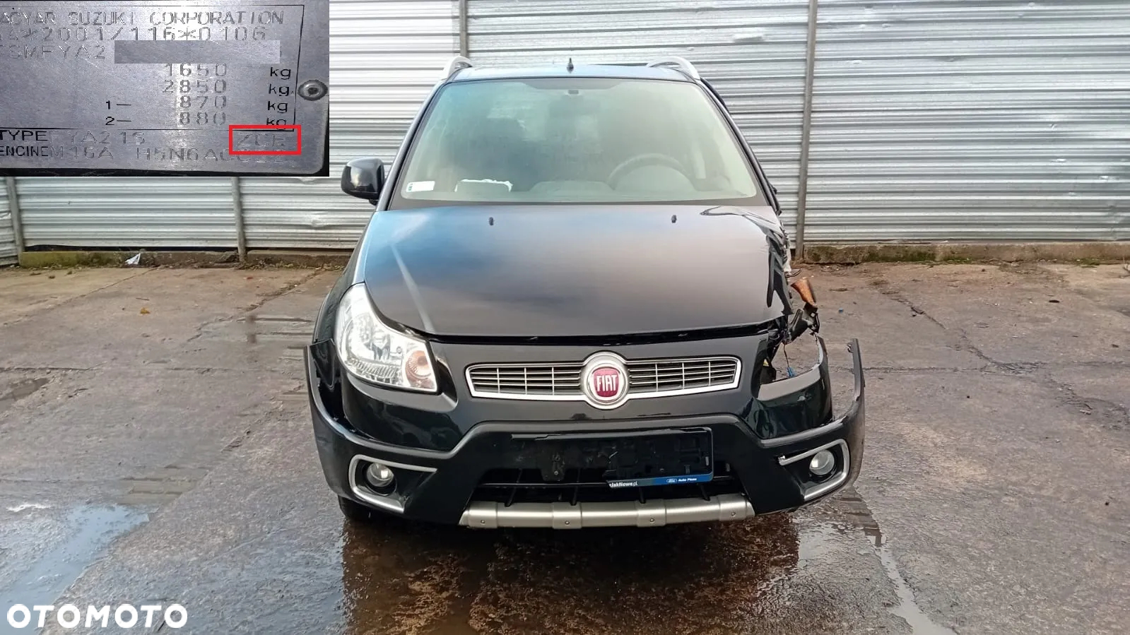 Tylko Części Fiat Sedici I fl 1.6 16v M16A 120KM 88kW 09r–14r lakier zce - 2