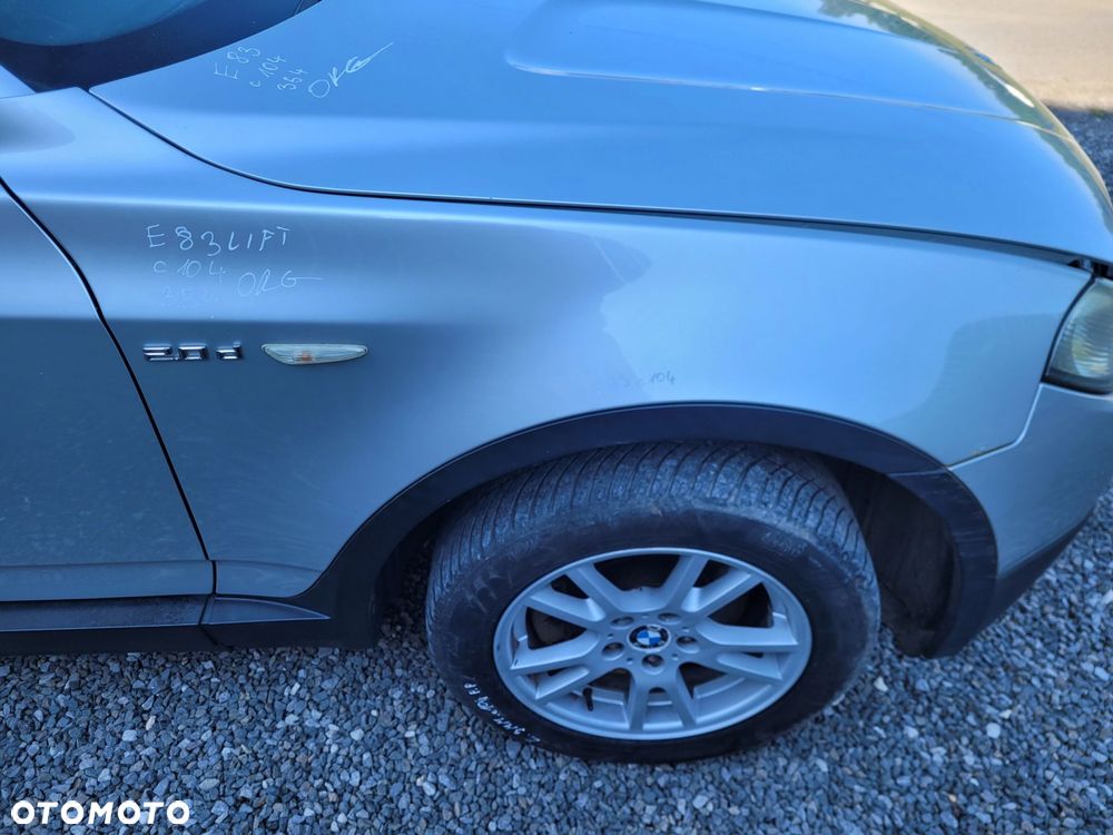 BŁOTNIK PRAWY PRZÓD PRZEDNI BMW X3 E83 354 TITANSILBER ORG LAKIER LIFT C104 - 1