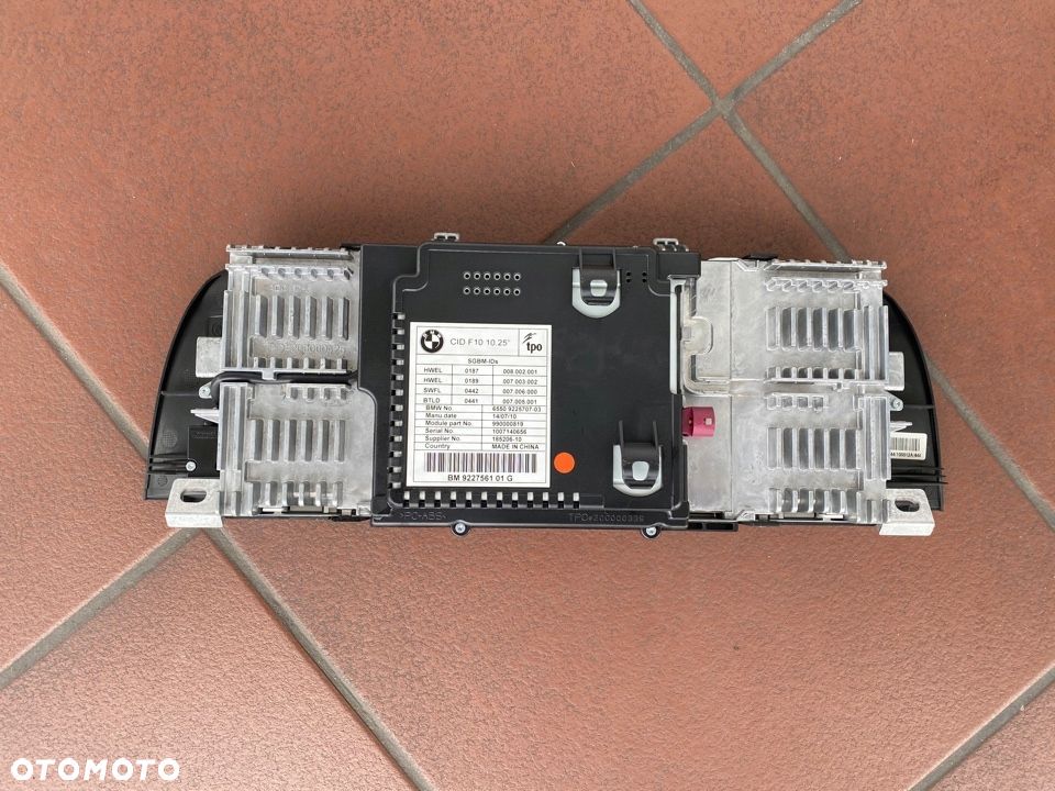 BMW F10 F11 NAWIGACJA CID Profesional 9237176 - 2
