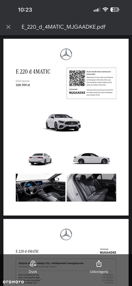 Mercedes-Benz Klasa E 220 d mHEV 4-Matic AMG 9G-Tronic - 22