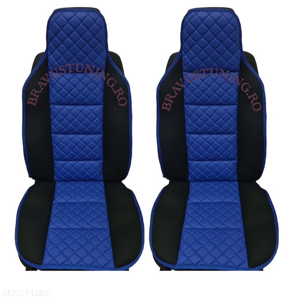 Huse scaun auto tip spatar PIELE ECOLOGICA 2 buc/set - 2