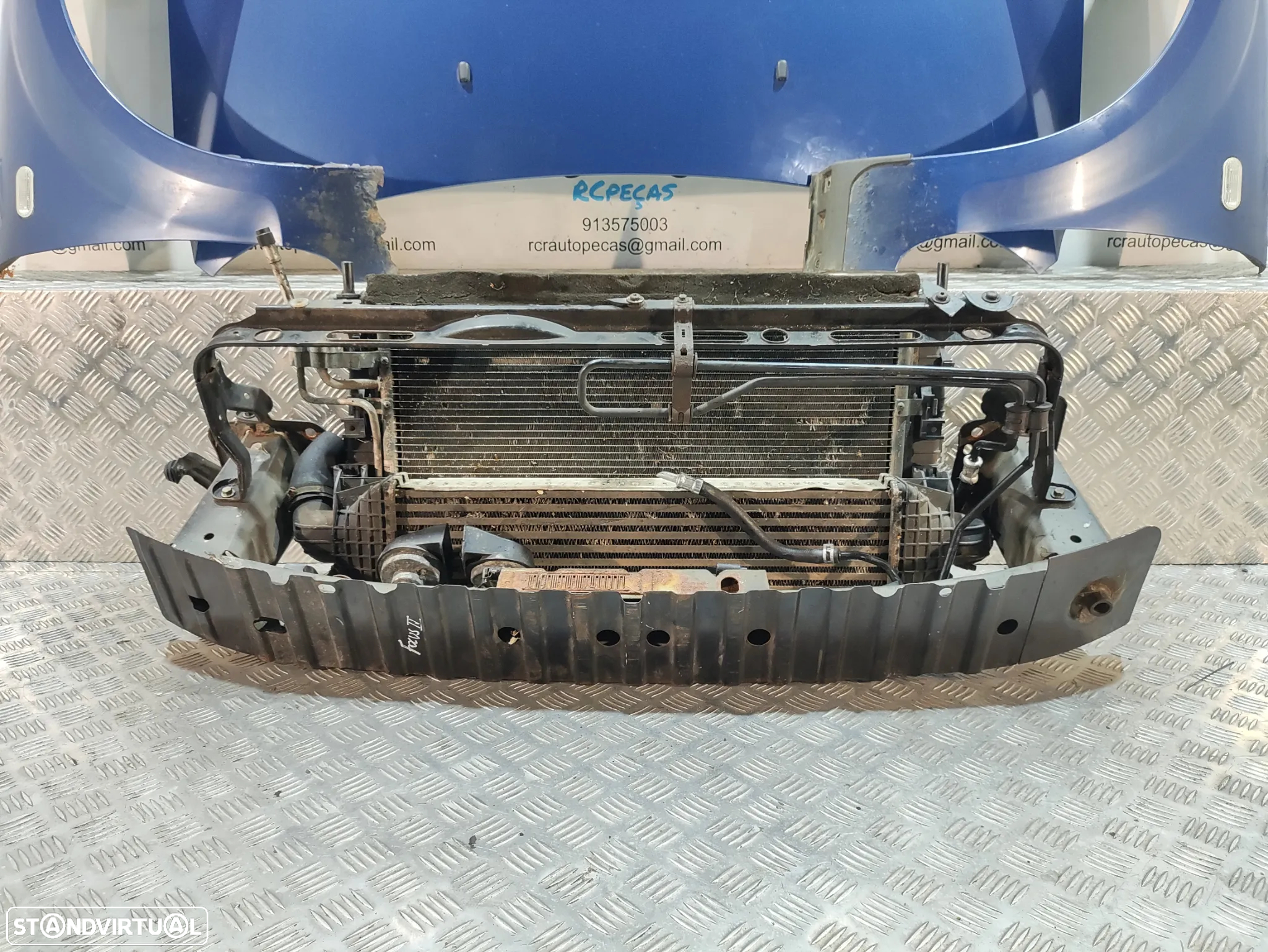 FRENTE COMPLETA FORD FOCUS 2 II MK2 FASE 1 CAPOT PARACHOQUES GUARDA-LAMAS OTICAS RADIADOR VENTILADOR FRENTE FIBRA REFORÇO - 20