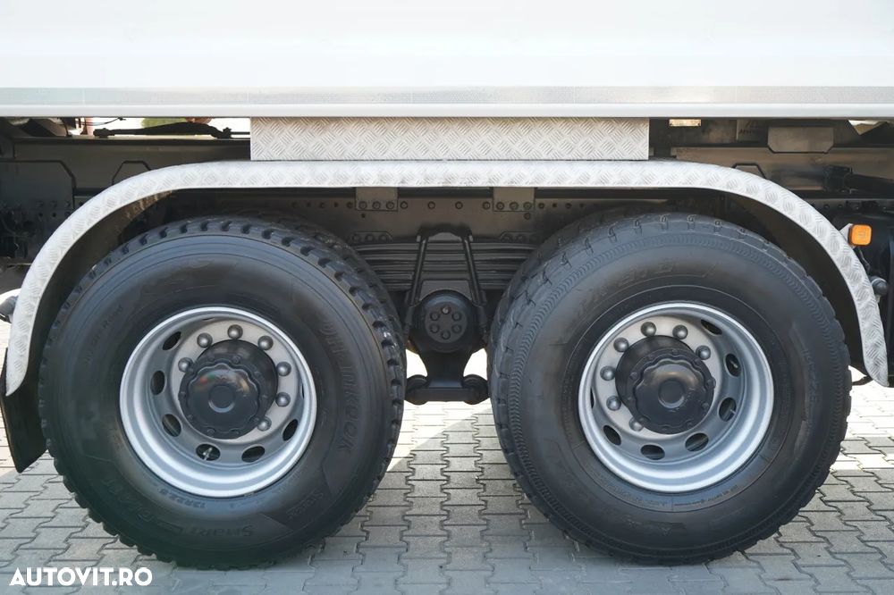 MAN TGS 26.420 / 6x4 / BASCULĂ CU 2 LATE / HIDRODECKER / BORDMATIC + HDS HIAB 188 B-3 / ROTATOR / GRAPER / TELECOMANDĂ / EURO 6 - 23