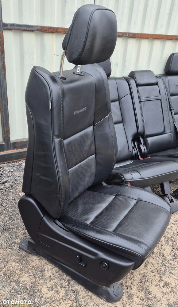 Siedzenia Fotele Przod Przednie Tył Kanapa CZARNE SUMMIT Jeep Grand Cherokee WK2 2014- - 4