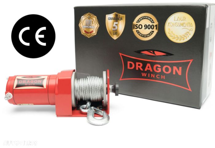 Troliu electric DRAGON WINCH 2000 lbs, (trage 906 kg) - 2