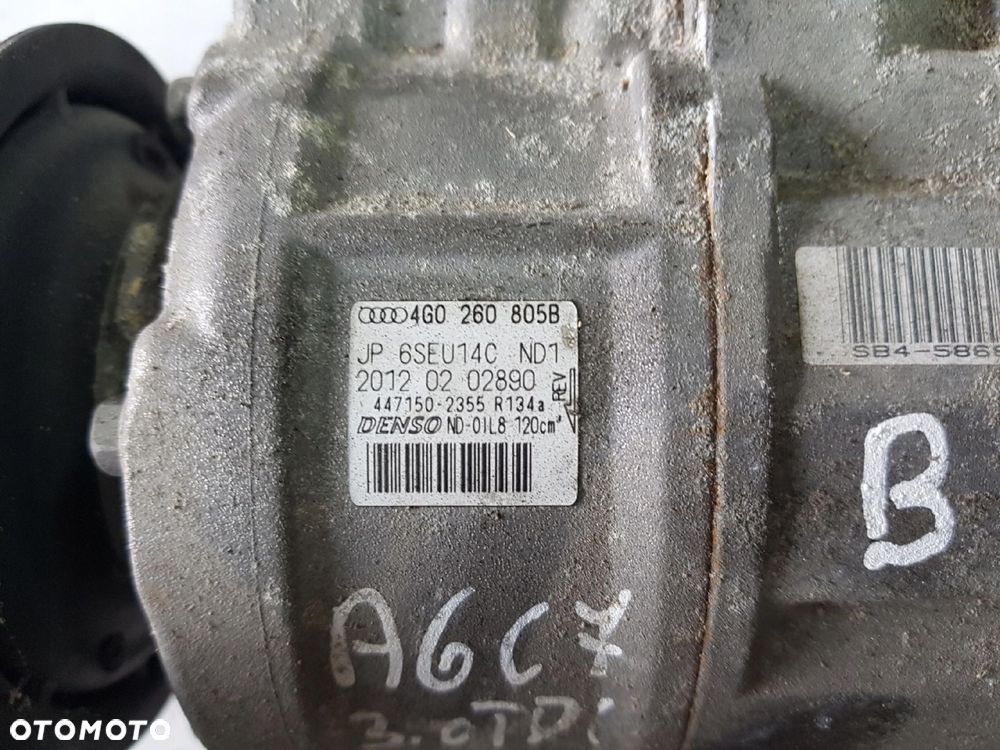 AUDI A6 C7 4G 10-14r 3.0 TDI SPRĘŻARKA KLIMATYZACJI 4G0260805B - 2