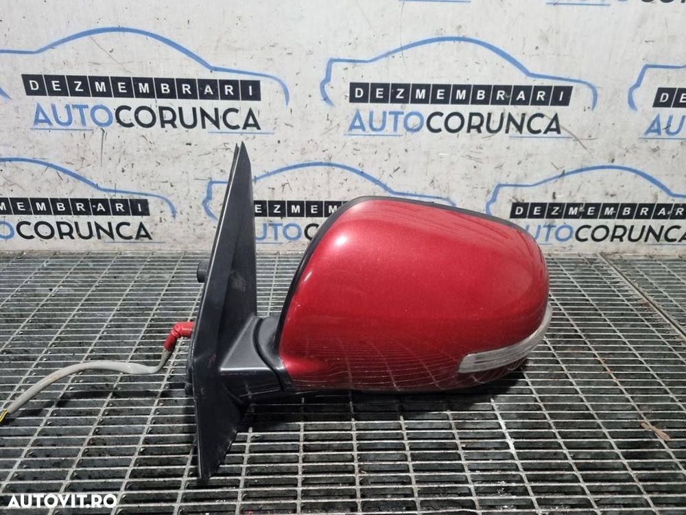 Oglinda stanga Mitsubishi Outlander Facelift 2009 - 2012 4 Usi Rosu 16j (1314) Rabatabile - 1