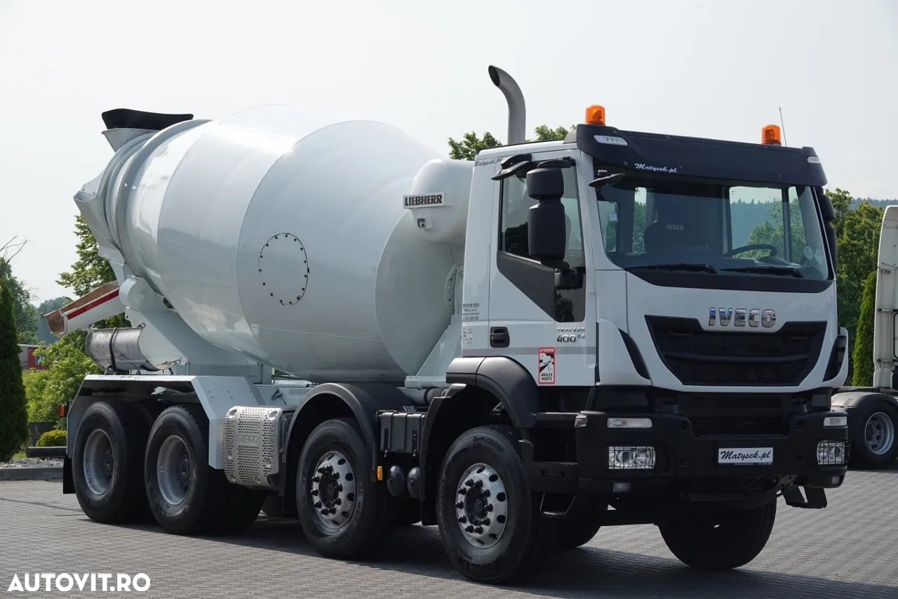 Scania TRAKKER 400 / 8X4 / 9 M3 BETONATOR / LIEBHERR / JANTE ALIE / EURO 6 - 7