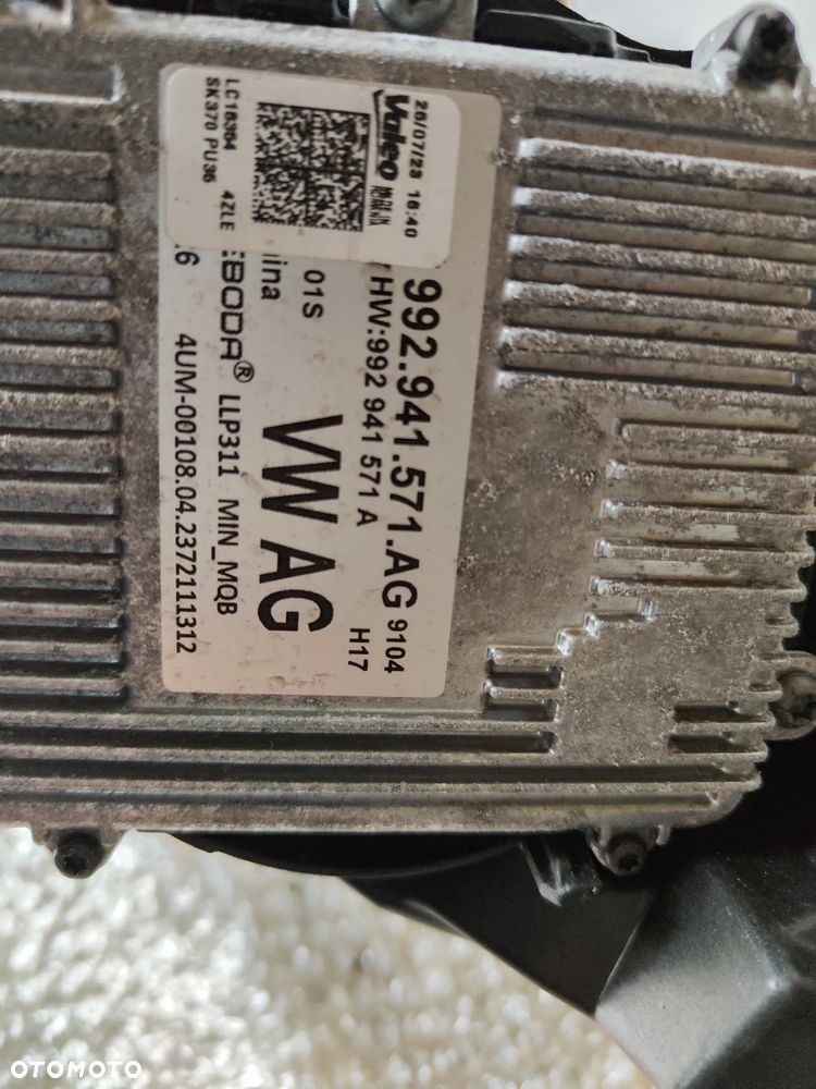 Reflektor LED Przedni Prawy Skoda Scala 657 941 016C Lampa Prawa SKODA Crystal Lighting - 8