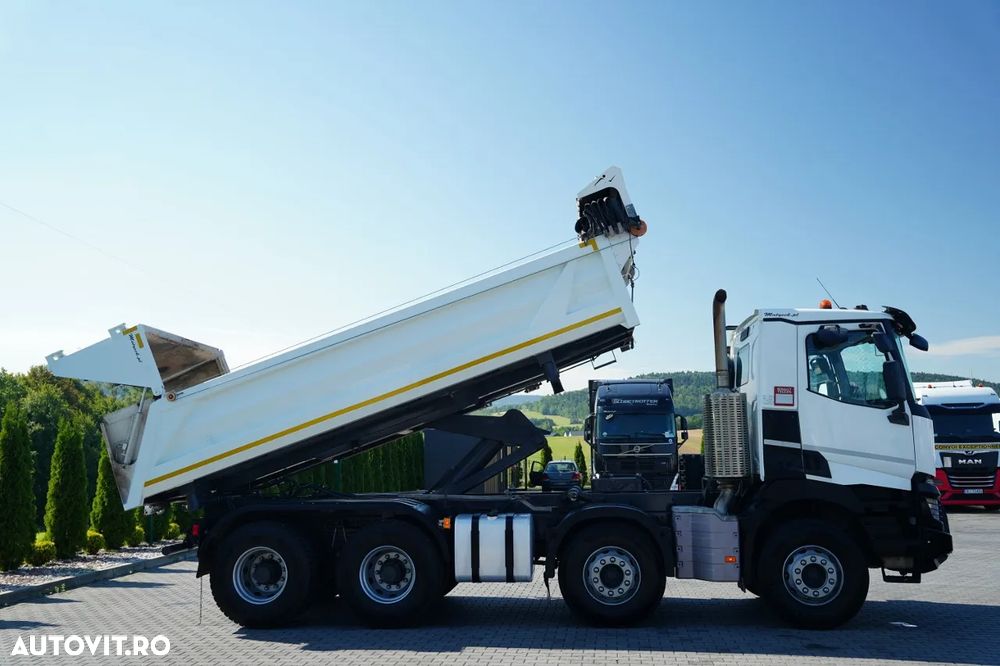 Renault C 480 / 8x4 / BASCUNÃ DUBLU - 6M / HYDRODOLTA / HYDRODOLPA / BORDAMATIC / PERDÂ AUTOMATÂ - 6