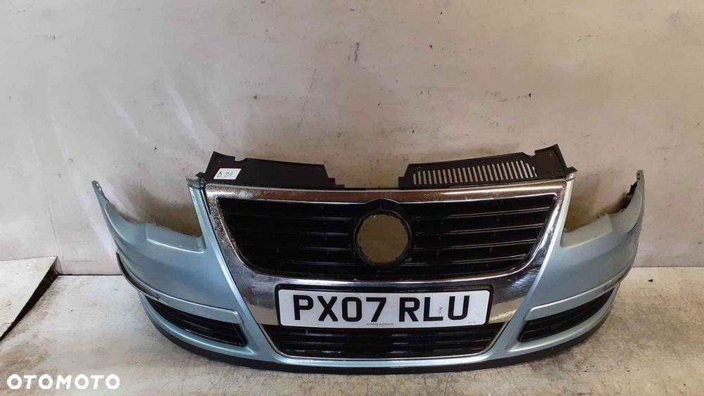 $ ZDERZAK PRZÓD PRZEDNI VW VOLKSWAGEN PASSAT B6 LB5M BŁĘKITNY - 1