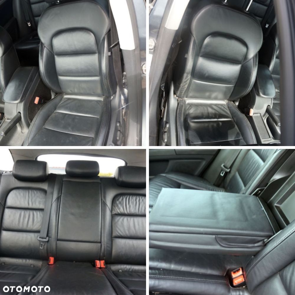 FOTELE FOTEL PRZEDNI LEWY PRAWY KANAPA WNĘTRZE SUPERB II 3T KOMBI SKÓRA CZARNA GRZANE TUNEL BOCZKI SKODA 2008-2013 - 1