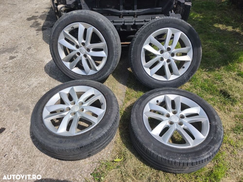 Jante Aliaj R17 Peugeot 508 cu anvelope de vară 215 55 R17 Cod OEM 9671401380 - 4