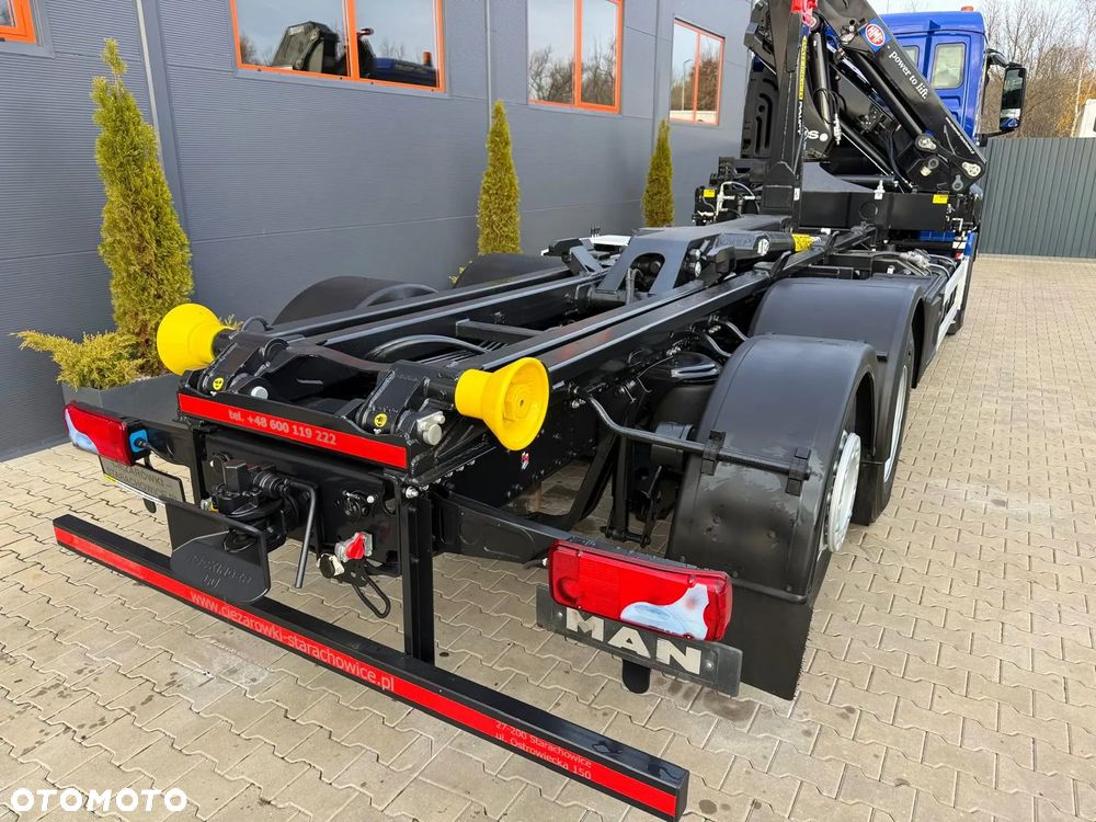 MAN TGS TGX TGM 26.360 // hakowiec // żuraw HMF 1420 K2 // 6x2 kipper crane kran żuraw dźwig - 27