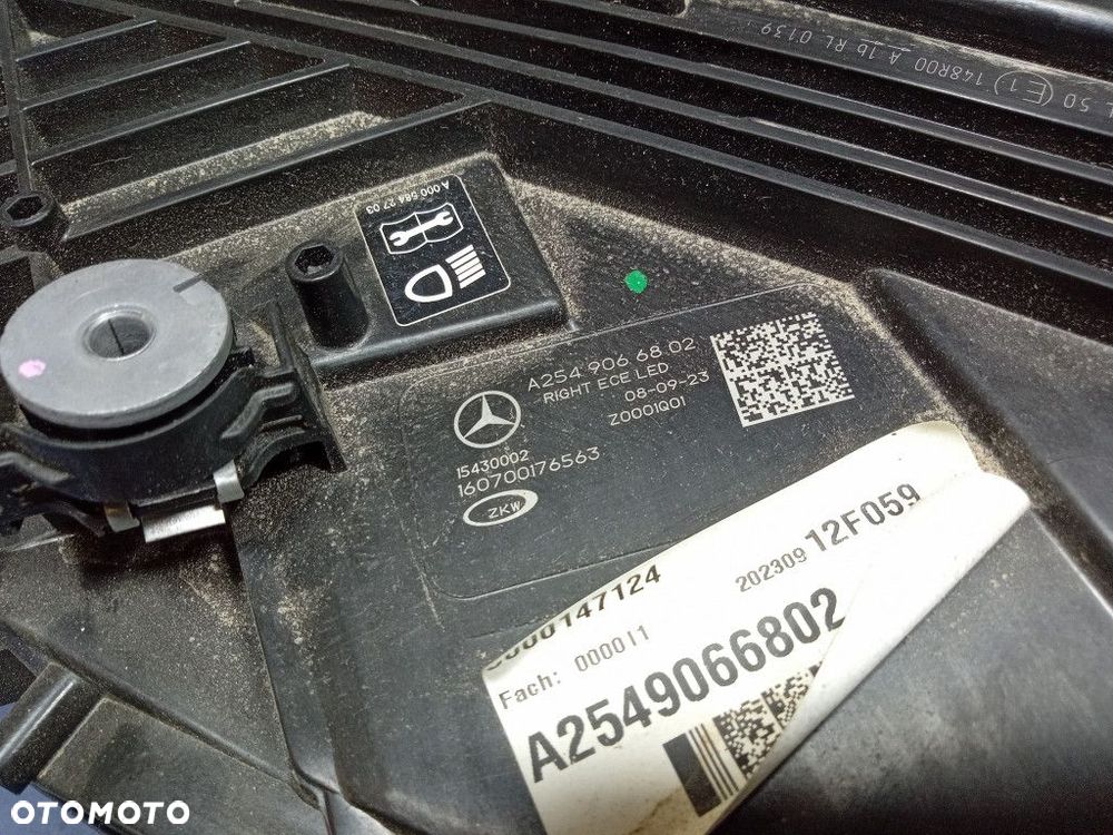 MERCEDES GLC W254 LAMPA REFLEKTOR PRAWY DIGTAL LIGHT LED A2549066802 - 6