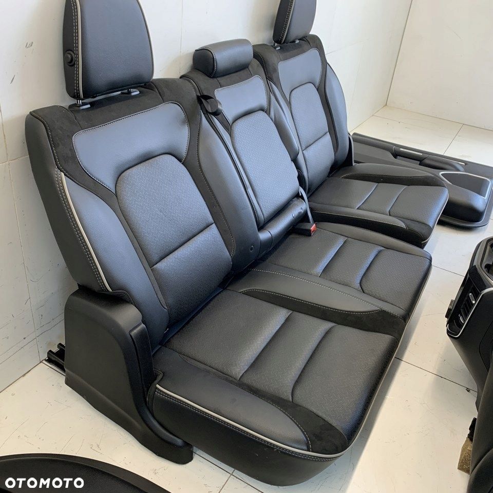 Siedzenia fotele komple tapicerki boczki skóra DODGE RAM V 1500 LARAMIE 22r - 9