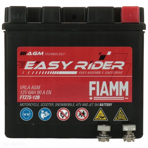 Akumulator Fiamm Easy Rider FTZ7S-BS 6Ah 90A 11370105 YTZ7S-12B-F - 3
