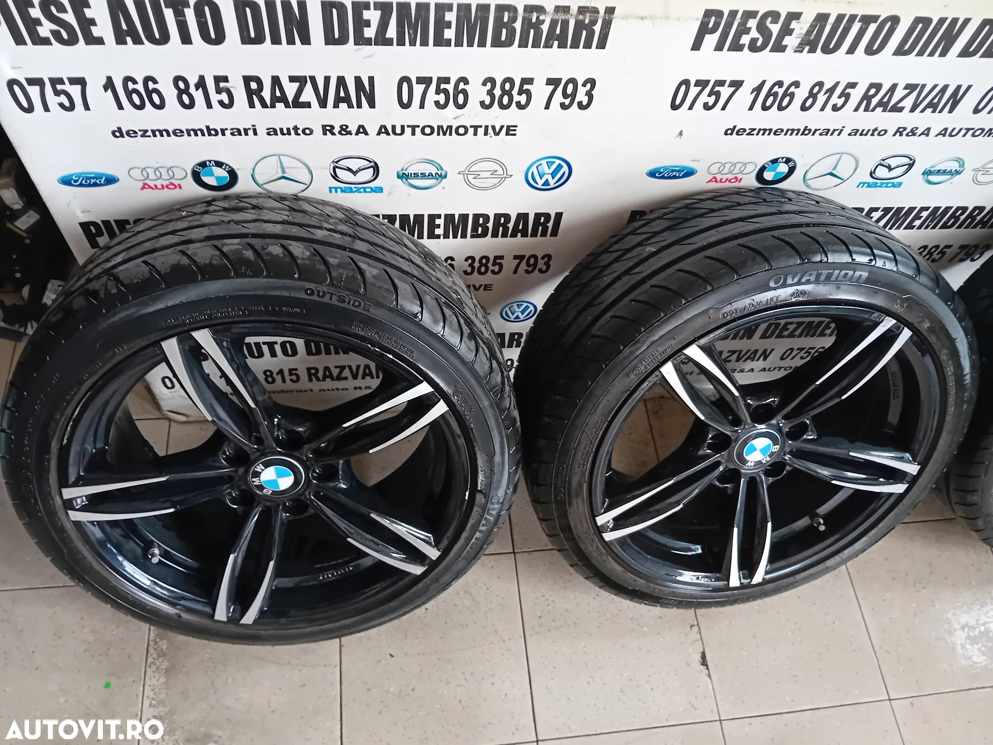 Jante Aluminiu BMW R18 Cu Anvelope Vara Dot 2022 225/45R18 5X120 F10 F30 F31 F32 F11 F01 F20 Etc - 8