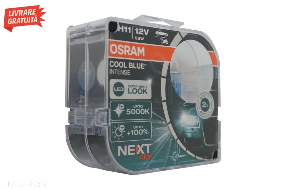Set 2 Becuri Auto-Moto Halogen NEXT GEN Osram Cool Blue Intense H11 64 - 3