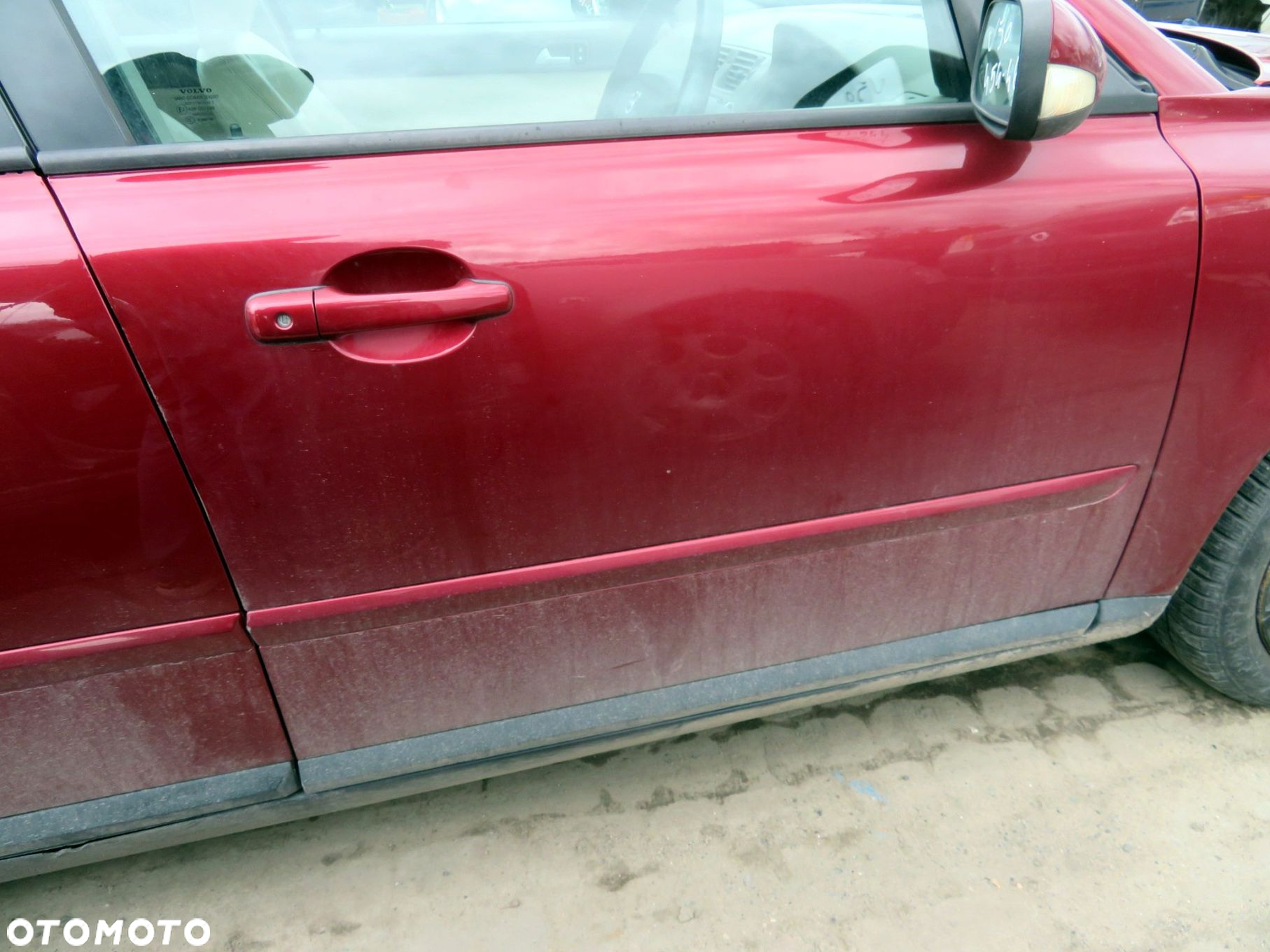 DRZWI PRZEDNIE PRAWE V50  KOMBI 454-46  CZERWONY VOLVO 2004-2007 - 3