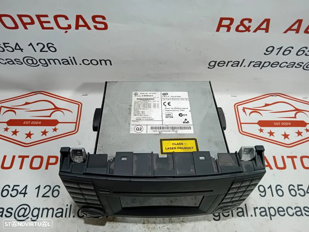 Auto Rádio Mercedes Class A W169 A1699002000 Original - 3