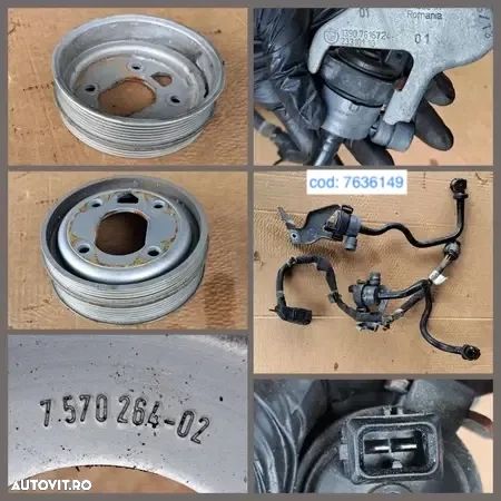 -1- Anexe motor bmw 750 ix 2014 F01 compresor pompa tandem alternator electromotor galerie evacuare admisie - 6