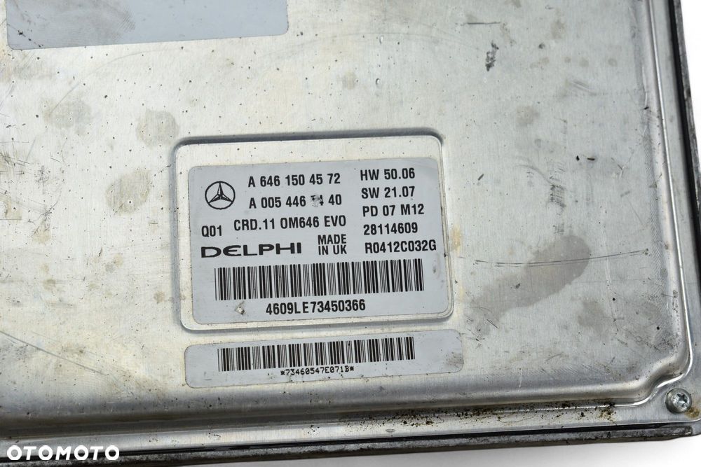 Sterownik Silnika ECU MERCEDES W204 2.2 CDI A6461504572 - 4
