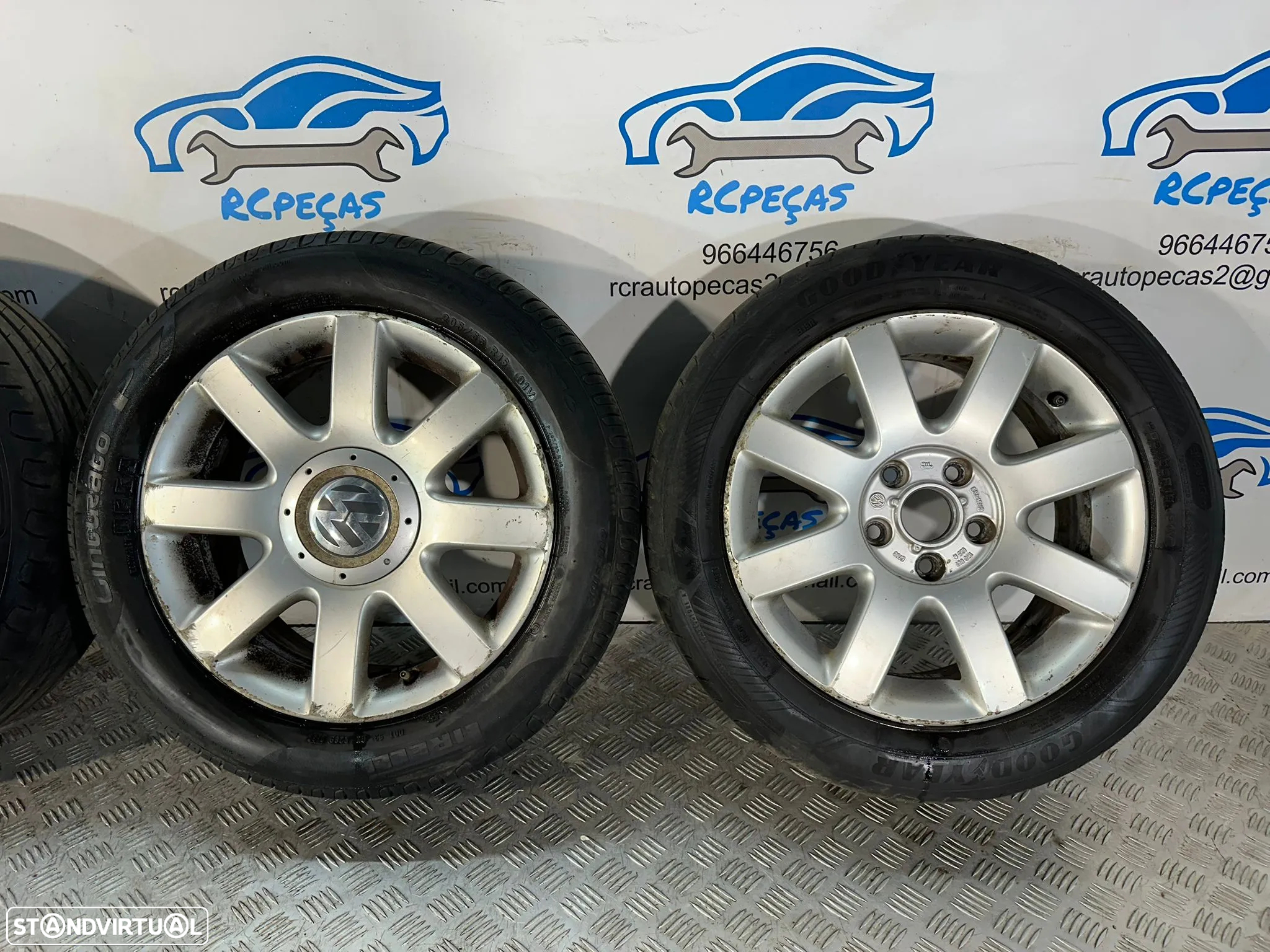 Conjunto Jantes 16 VW Volkswagen Touran 6.5J ET50 5x112 1K0601025R - 5