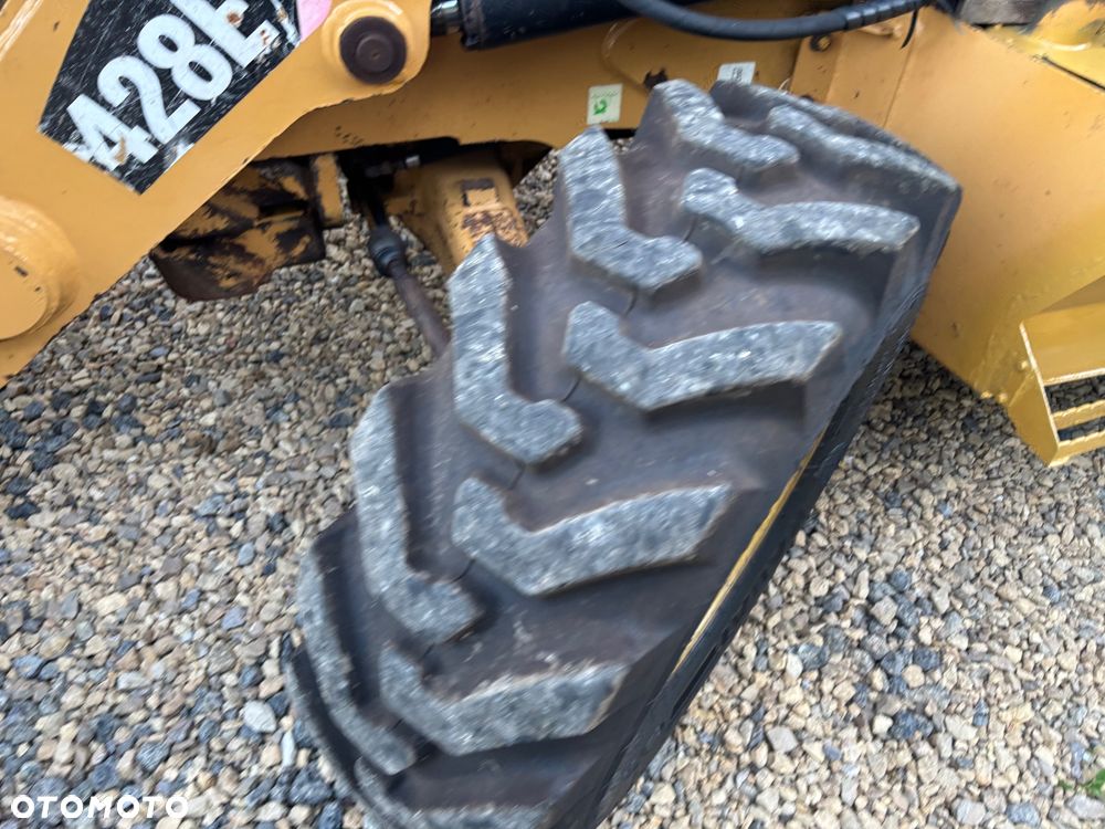 Caterpillar CAT 428E 2008r 4x4 koparko ładowarka teleskop widły rekin - 16