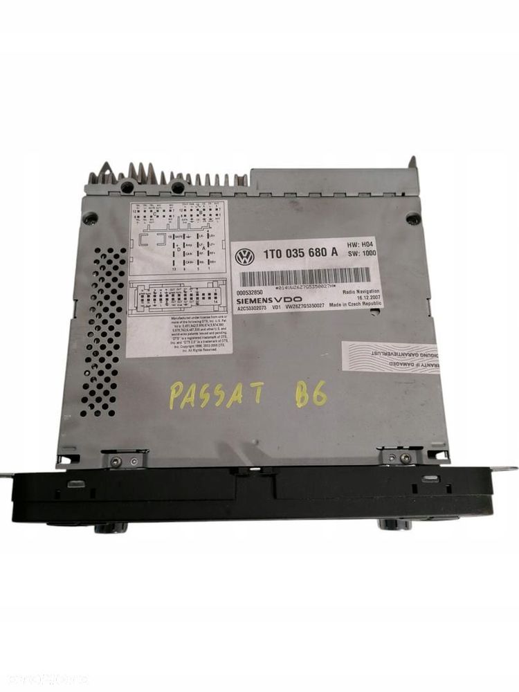 radio cd nawigacja vw passat b6 05-10 1t0035680a a2c53302073 000532850 - 2