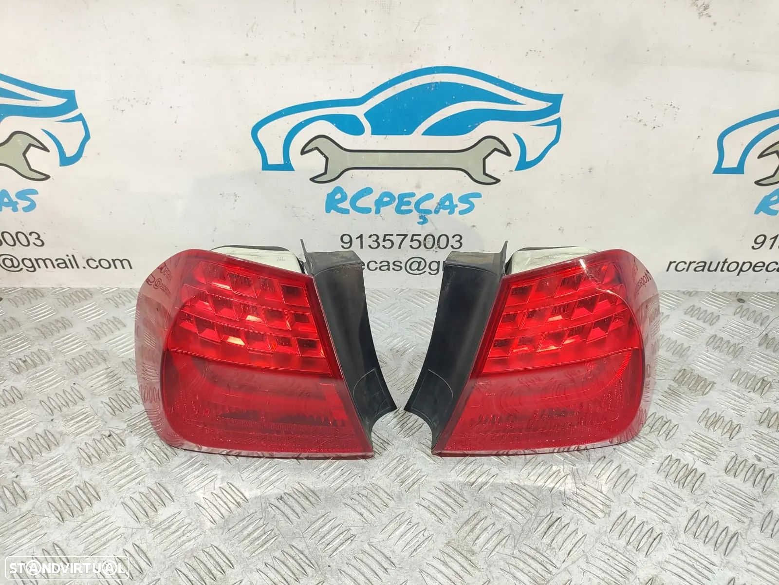 Conjunto Farolins Originais BMW Serie 3 E90 LCi Led 7289425 7289426 - 1