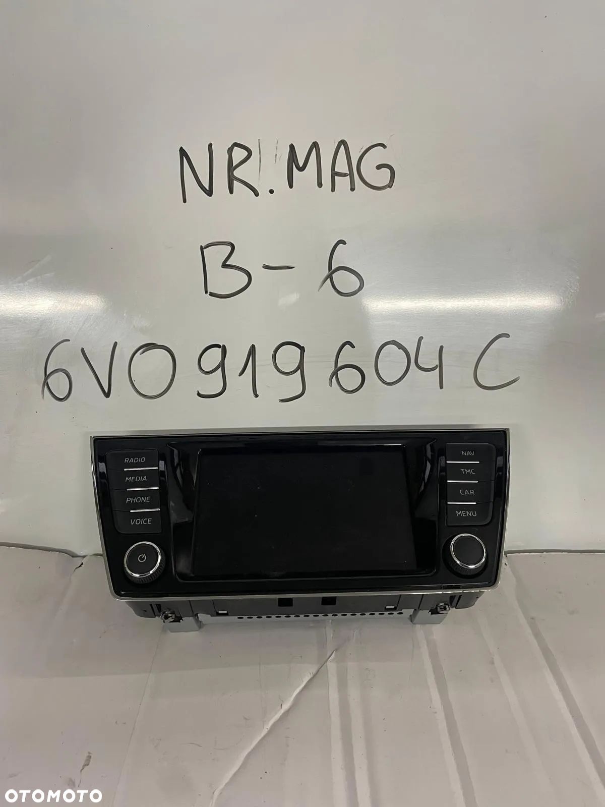 RADIO NAWIGACJA WYŚWIETLACZ SKODA FABIA III 6V0919604C - 1