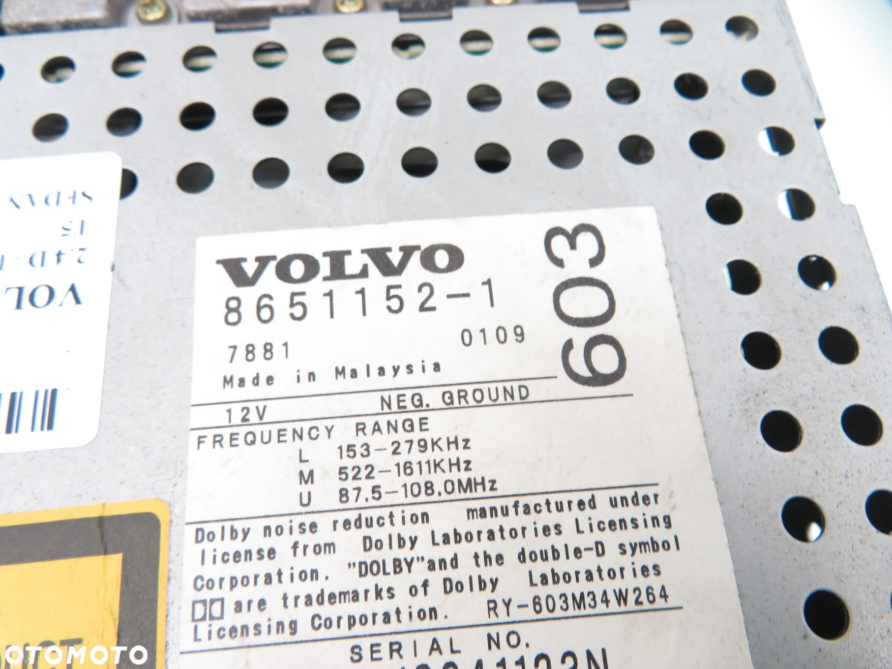 RADIO CD PANEL TELEFONU VOLVO S60 I 86511521 8673830 - 6
