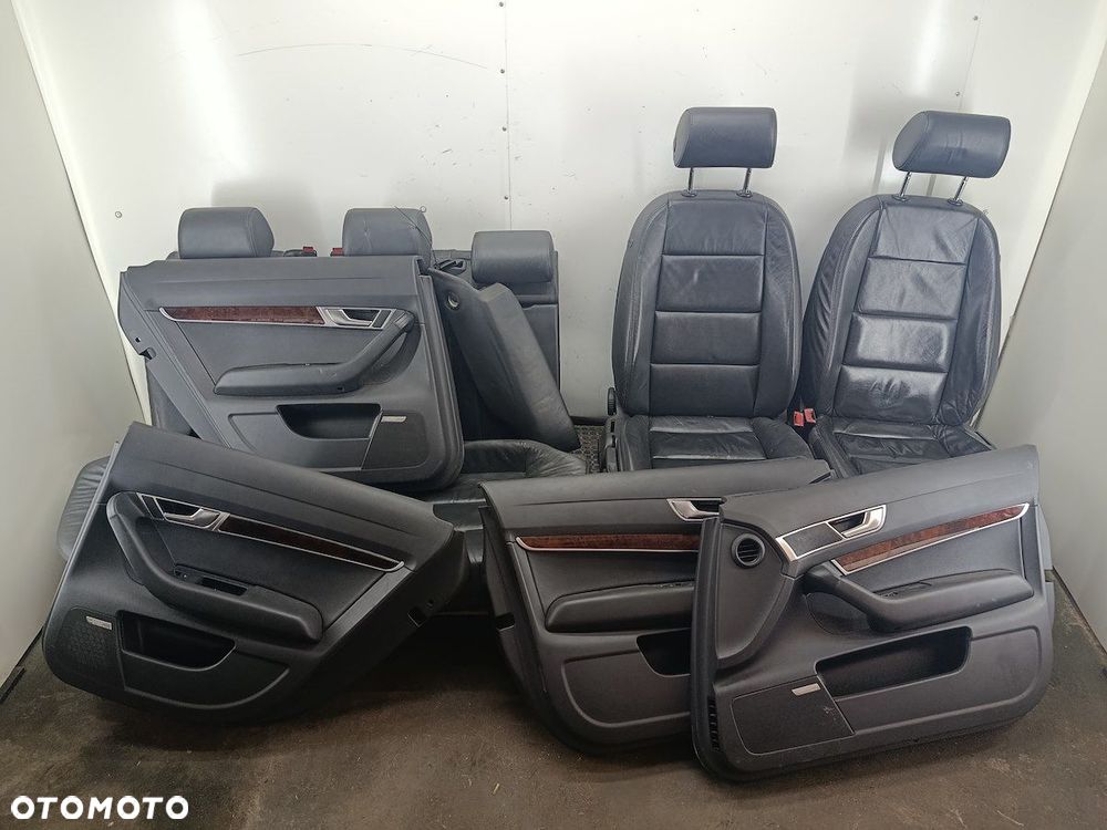 FOTELE KANAPA BOCZKI SKÓRA KOMPLET AUDI A6 C6 KOMBI - 1