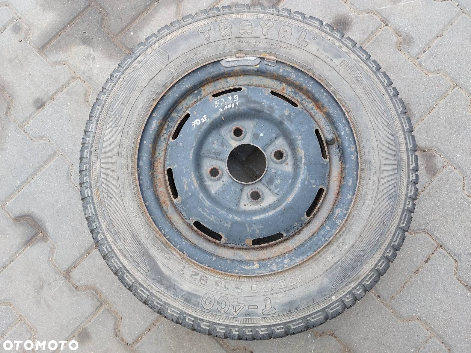 KOŁO FELGA OPONA 4x114,3 5Jx13 FI66,1 175/70R13 NISSAN 40300-90J05 - 1