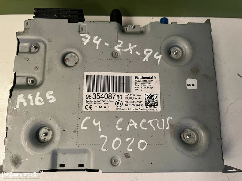 Citroen C4 Cactus II - DISPLAY / RADIO NAVEGAÇÃO - R165 - 6