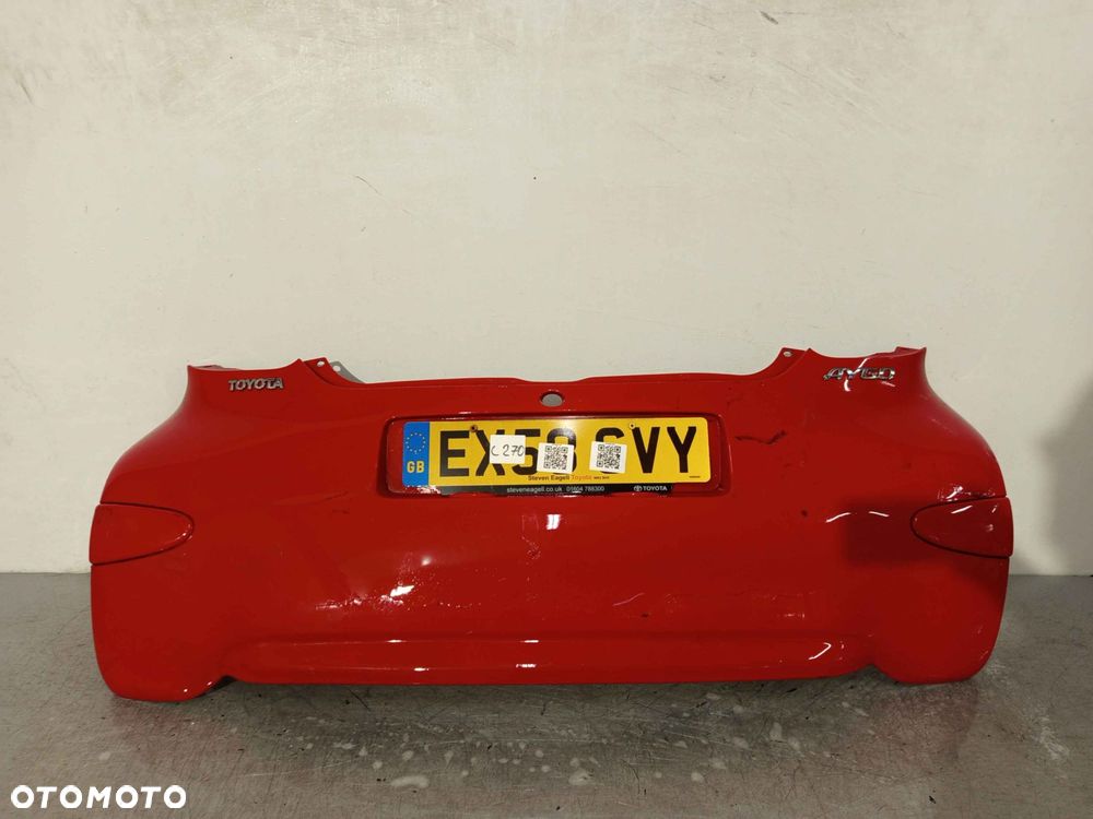 ^ ZDERZAK TYŁ TYLNY TOYOTA AYGO I 1 3P0 CZERWONY - 1