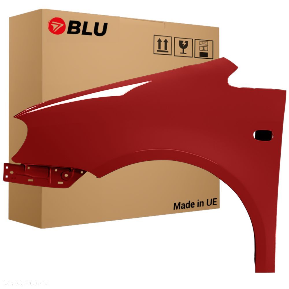 BLU Błotnik VW CADDY III 3 2K LA3W lewy przód zerwony 2004-2010 ocynk SpiceRot - 1