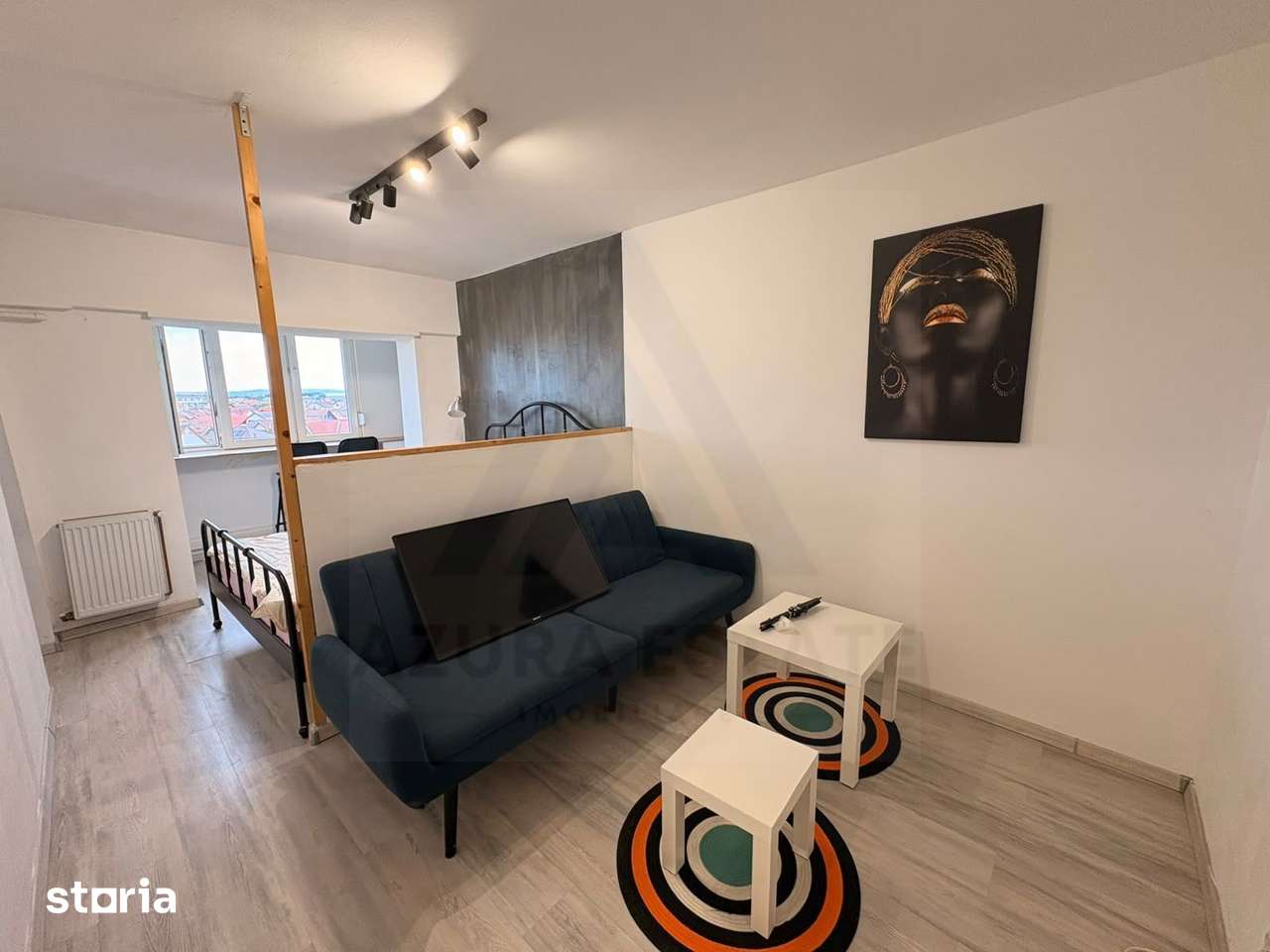 Studio renovat cu balcon inchis si bucatarie separata pe Siretului — fotografia 1