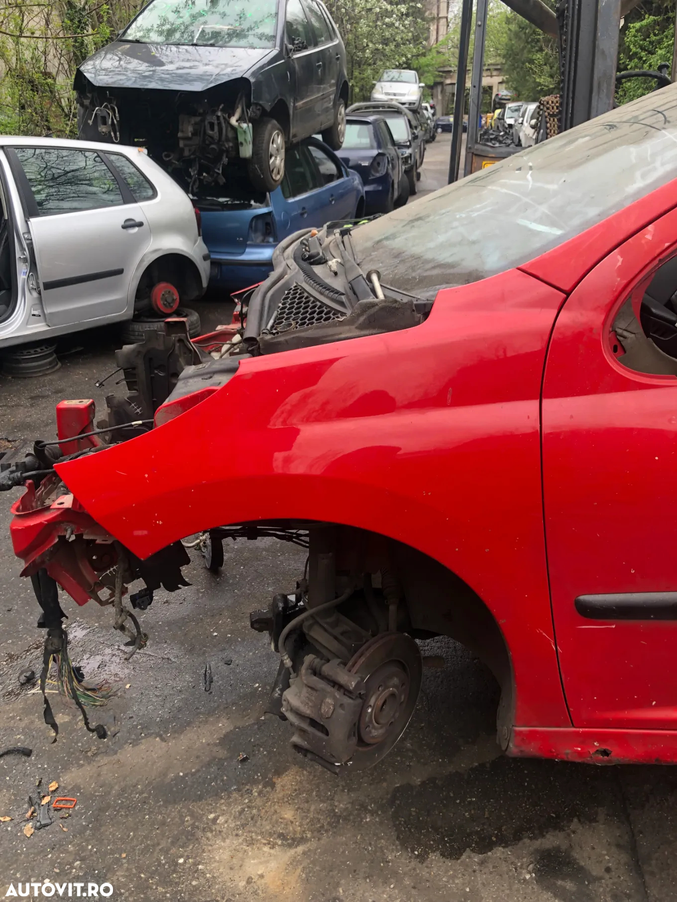 Aripa stanga/Aripa dreapta fata Peugeot 207 rosu - 4