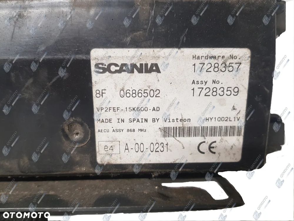 STEROWNIK CENTRALNEGO ZAMKA SCANIA R 1728357 - 2