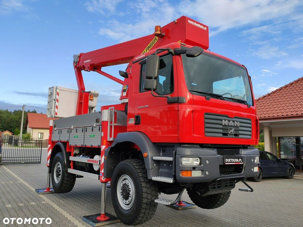MAN TGM 18.280 4x4 Zwyżka Bison Palfinger TKA 28 Podnośnik Koszowy - 16