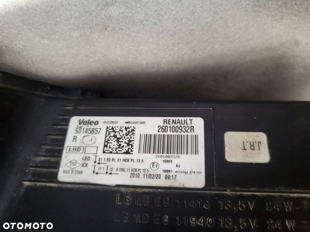 renault megane iv rs full led komplet lamp przód 260100932r / 260606202r - 8
