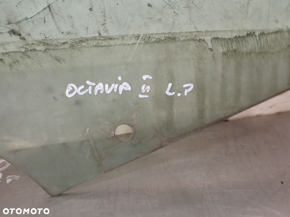 SZYBA BOCZNA LEWA PRZEDNIA DRZWI SKODA OCTAVIA II 1.6TDI LIFT - 7