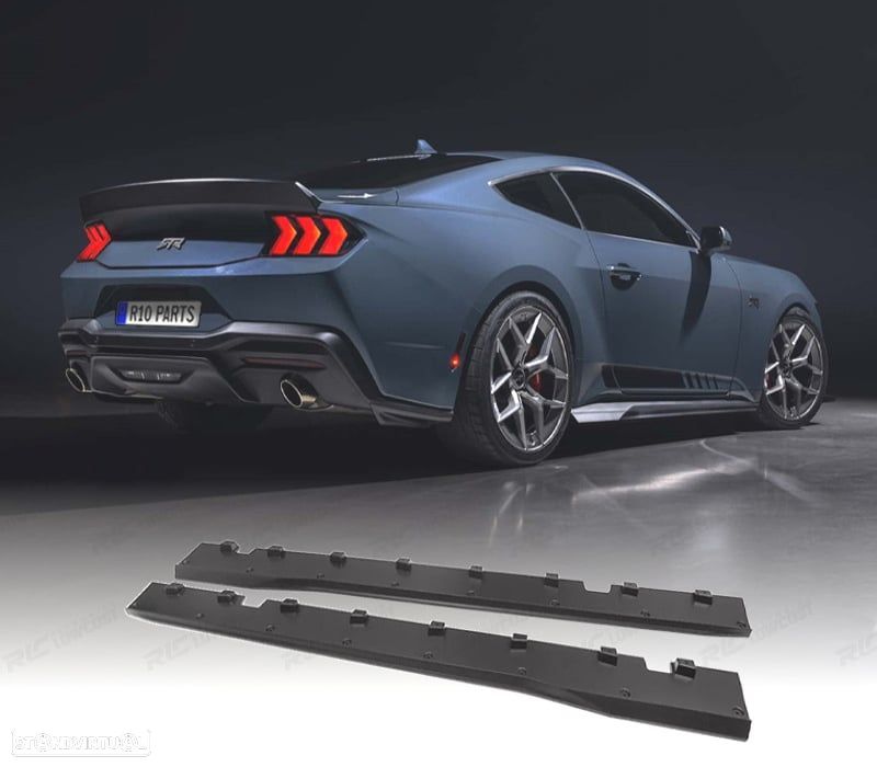 EXTENSÕES DE EMBALADEIRAS FORD MUSTANG GT S650 24- PRETO BRILHANTE - 1
