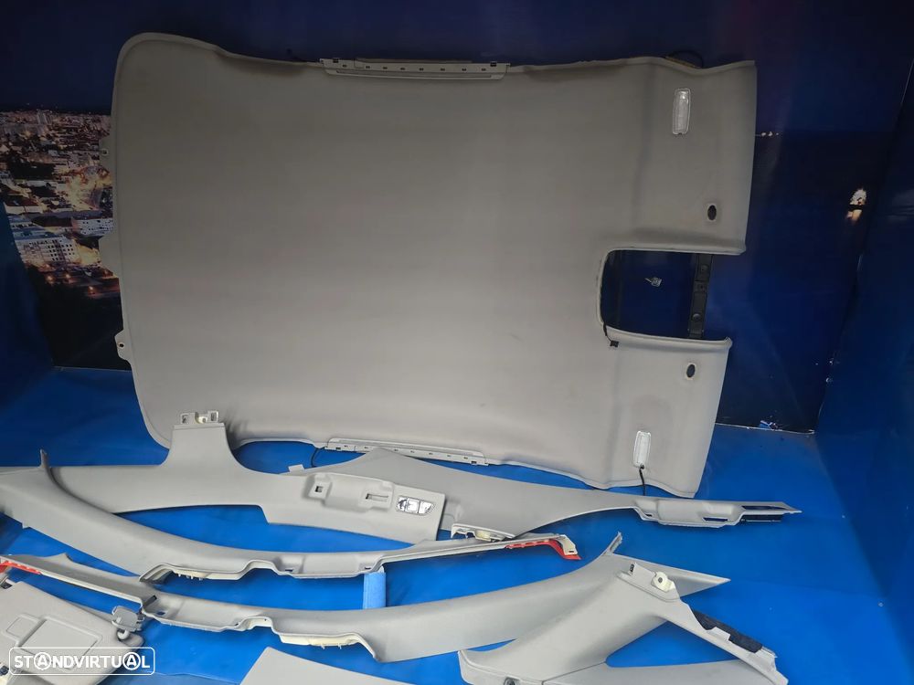 Forra tejadilho interior pilares palas sol kit completo para audi a8 d4 4h0 2011+ - 7