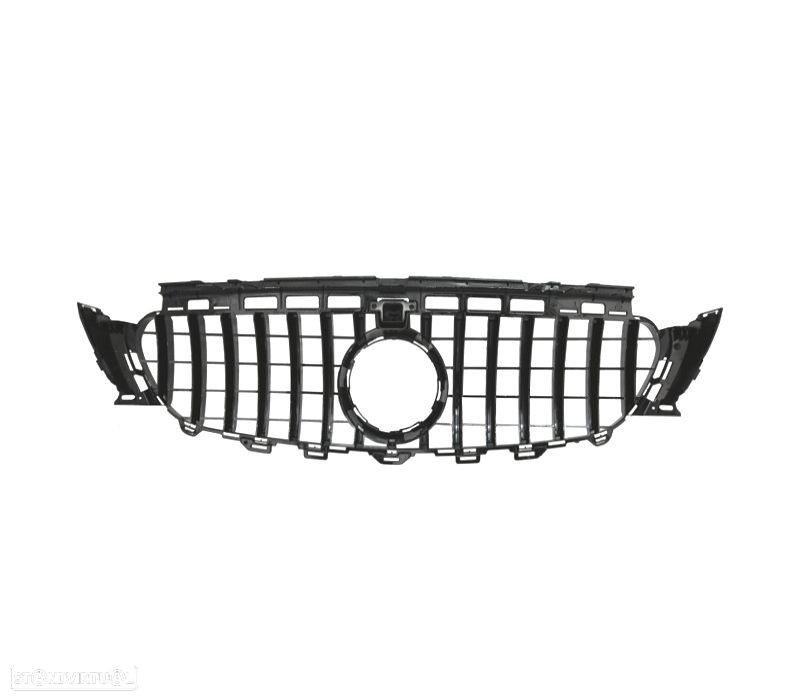 GRELHA FRONTAL MERCEDES W213 16-19 AMG GTR PRETO CROMADO - 2