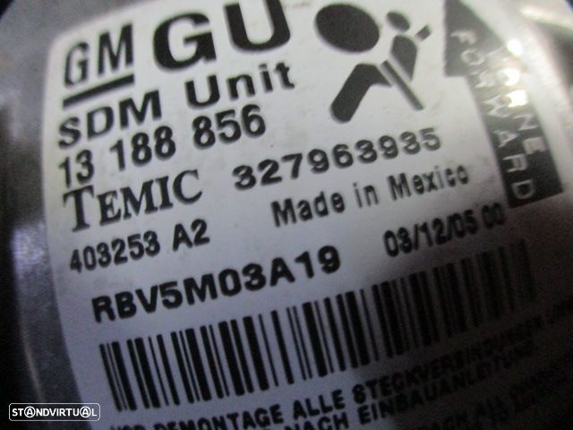 Kit Airbags 13111348 13111177 13188856  OPEL ZAFIRA B FASE 1 2006 1.9CDTI 120CV 5P CINZA ESCURO PRETO - 8
