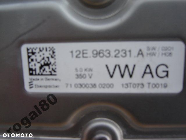 VW WYMIENNIK CIEPŁA WEBASTO 12E963231 A - 2