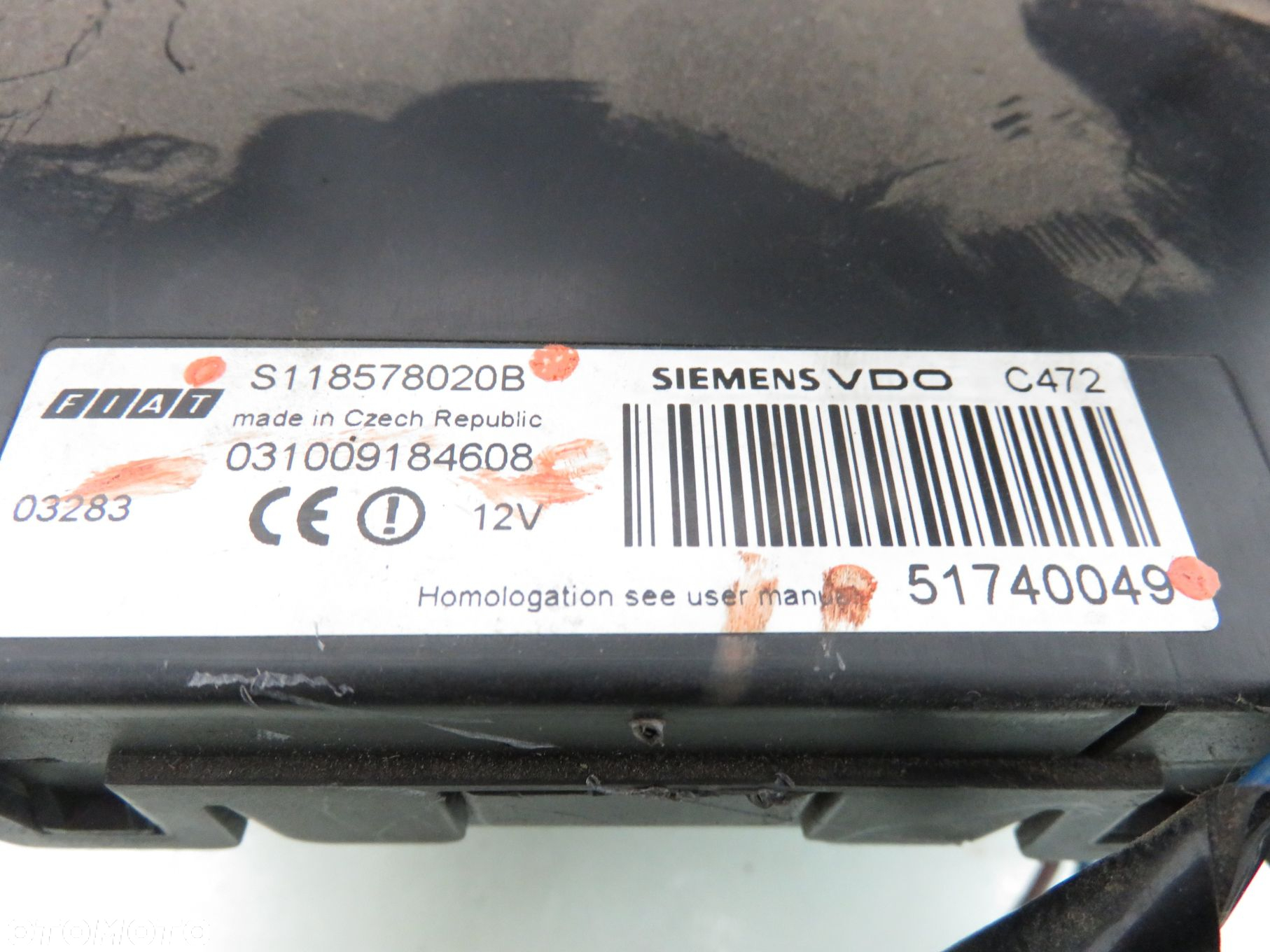 STACYJKA STEROWNIK FIAT PANDA II 1.1 6160107002 55192634 - 2